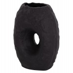 ΕΠΙΤΡΑΠΕΖΙΟ ΔΙΑΚΟΣΜΗΤΙΚΟ ΒΑΖΟ NAMENTIS HM4673.01L ΜΑΥΡΗ ΤΕΡΑΚΟΤΑ--26.5x16x36.5Υεκ