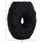 ΕΠΙΤΡΑΠΕΖΙΟ ΔΙΑΚΟΣΜΗΤΙΚΟ ΒΑΖΟ NAMENTIS HM4673.01S ΜΑΥΡΗ ΤΕΡΑΚΟΤΑ--22x13x28Υεκ