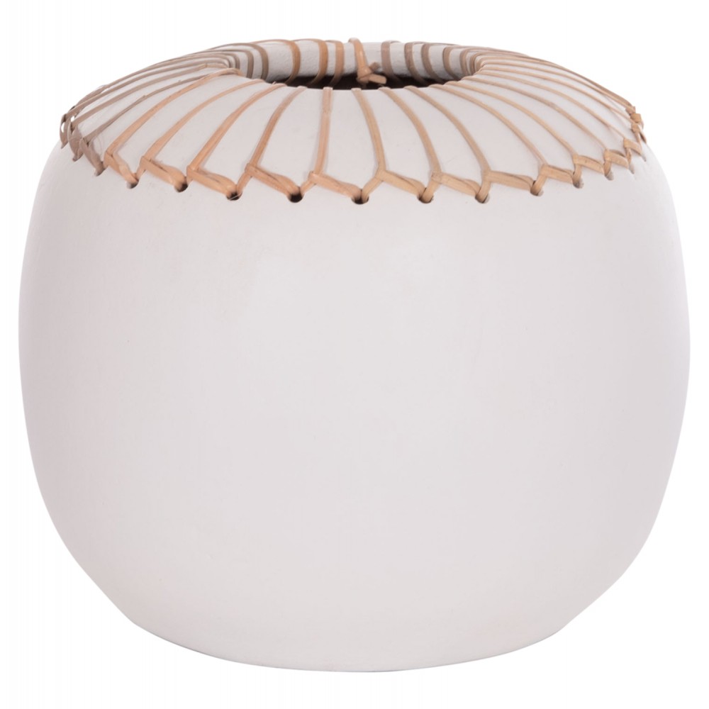 ΕΠΙΤΡΑΠΕΖΙΟ ΔΙΑΚΟΣΜΗΤΙΚΟ ΒΑΖΟ LENNOX HM4675.02L TΕΡΑΚΟΤΑ ΣΕ ΛΕΥΚΟ--Φ22x20Υεκ.