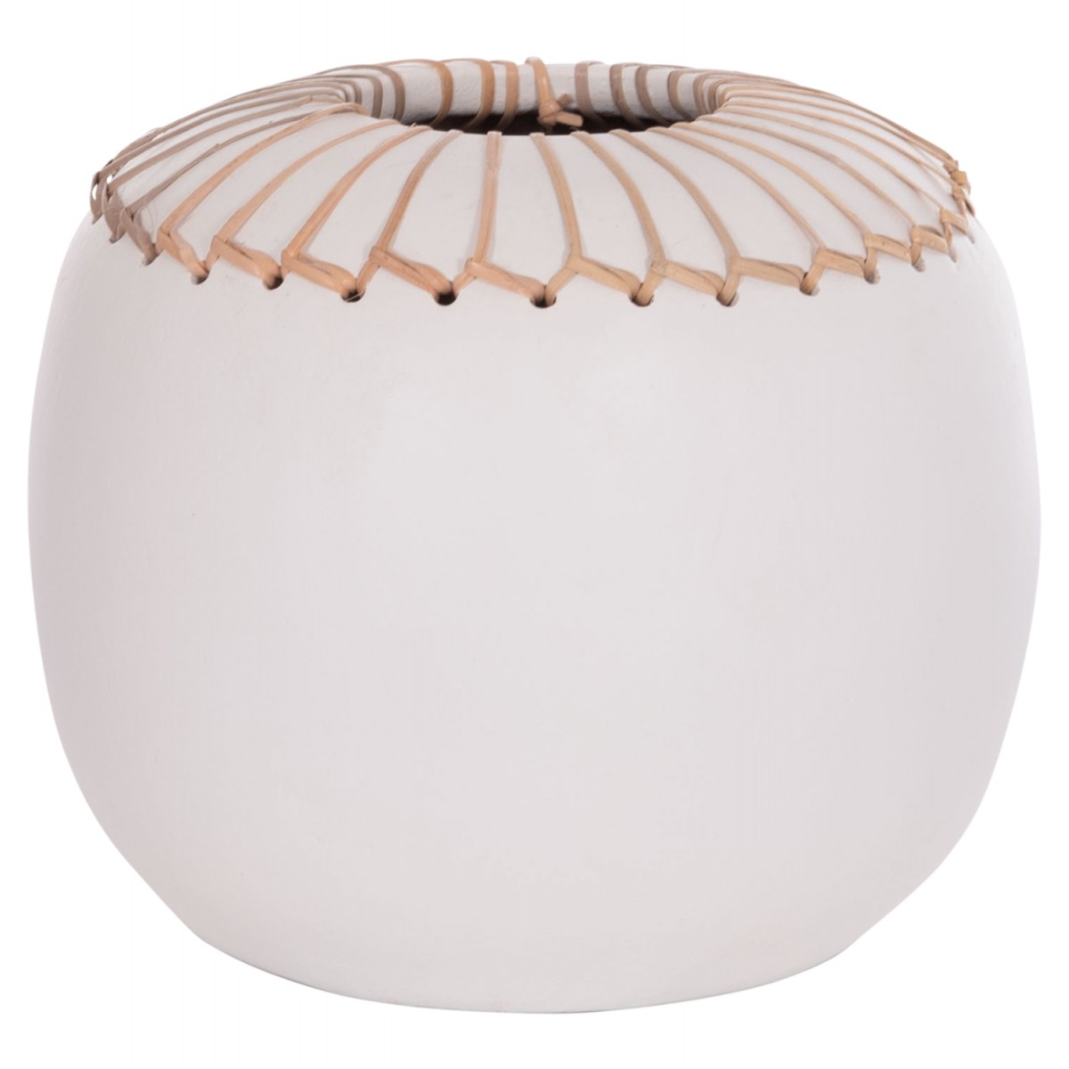 ΕΠΙΤΡΑΠΕΖΙΟ ΔΙΑΚΟΣΜΗΤΙΚΟ ΒΑΖΟ LENNOX HM4675.02L TΕΡΑΚΟΤΑ ΣΕ ΛΕΥΚΟ--Φ22x20Υεκ.