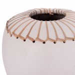 ΕΠΙΤΡΑΠΕΖΙΟ ΔΙΑΚΟΣΜΗΤΙΚΟ ΒΑΖΟ LENNOX HM4675.02L TΕΡΑΚΟΤΑ ΣΕ ΛΕΥΚΟ--Φ22x20Υεκ.