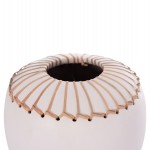 ΕΠΙΤΡΑΠΕΖΙΟ ΔΙΑΚΟΣΜΗΤΙΚΟ ΒΑΖΟ LENNOX HM4675.02L TΕΡΑΚΟΤΑ ΣΕ ΛΕΥΚΟ--Φ22x20Υεκ.