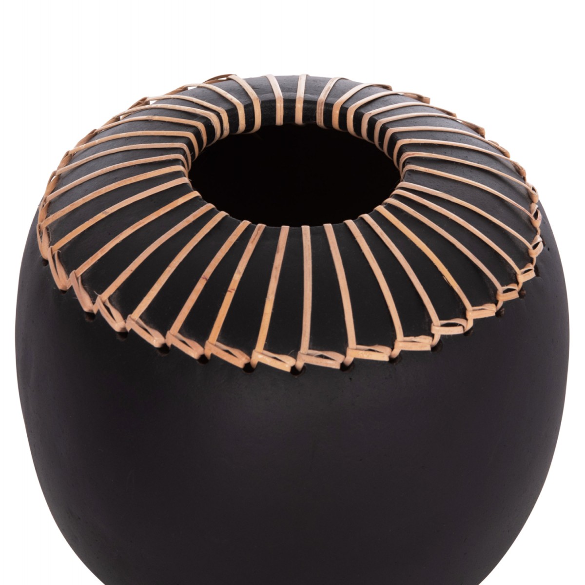 ΕΠΙΤΡΑΠΕΖΙΟ ΔΙΑΚΟΣΜΗΤΙΚΟ ΒΑΖΟ LENNOX HM4675.01L TΕΡΑΚΟΤΑ ΣΕ ΜΑΥΡΟ--Φ22x20Υεκ.