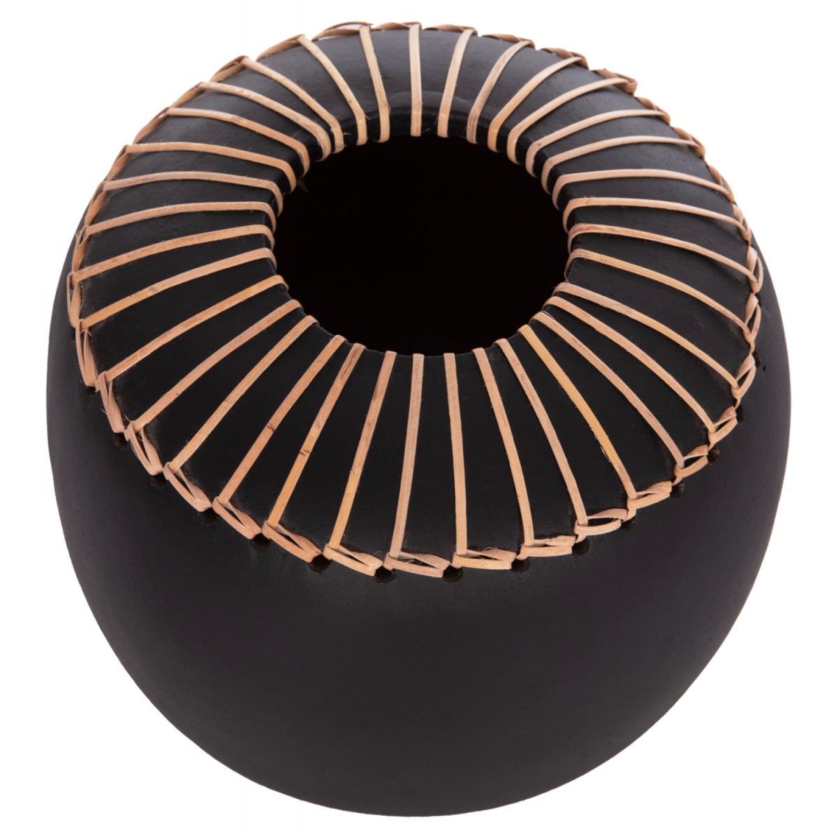 ΕΠΙΤΡΑΠΕΖΙΟ ΔΙΑΚΟΣΜΗΤΙΚΟ ΒΑΖΟ LENNOX HM4675.01L TΕΡΑΚΟΤΑ ΣΕ ΜΑΥΡΟ--Φ22x20Υεκ.