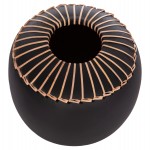 ΕΠΙΤΡΑΠΕΖΙΟ ΔΙΑΚΟΣΜΗΤΙΚΟ ΒΑΖΟ LENNOX HM4675.01L TΕΡΑΚΟΤΑ ΣΕ ΜΑΥΡΟ--Φ22x20Υεκ.