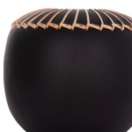 ΕΠΙΤΡΑΠΕΖΙΟ ΔΙΑΚΟΣΜΗΤΙΚΟ ΒΑΖΟ LENNOX HM4675.01L TΕΡΑΚΟΤΑ ΣΕ ΜΑΥΡΟ--Φ22x20Υεκ.