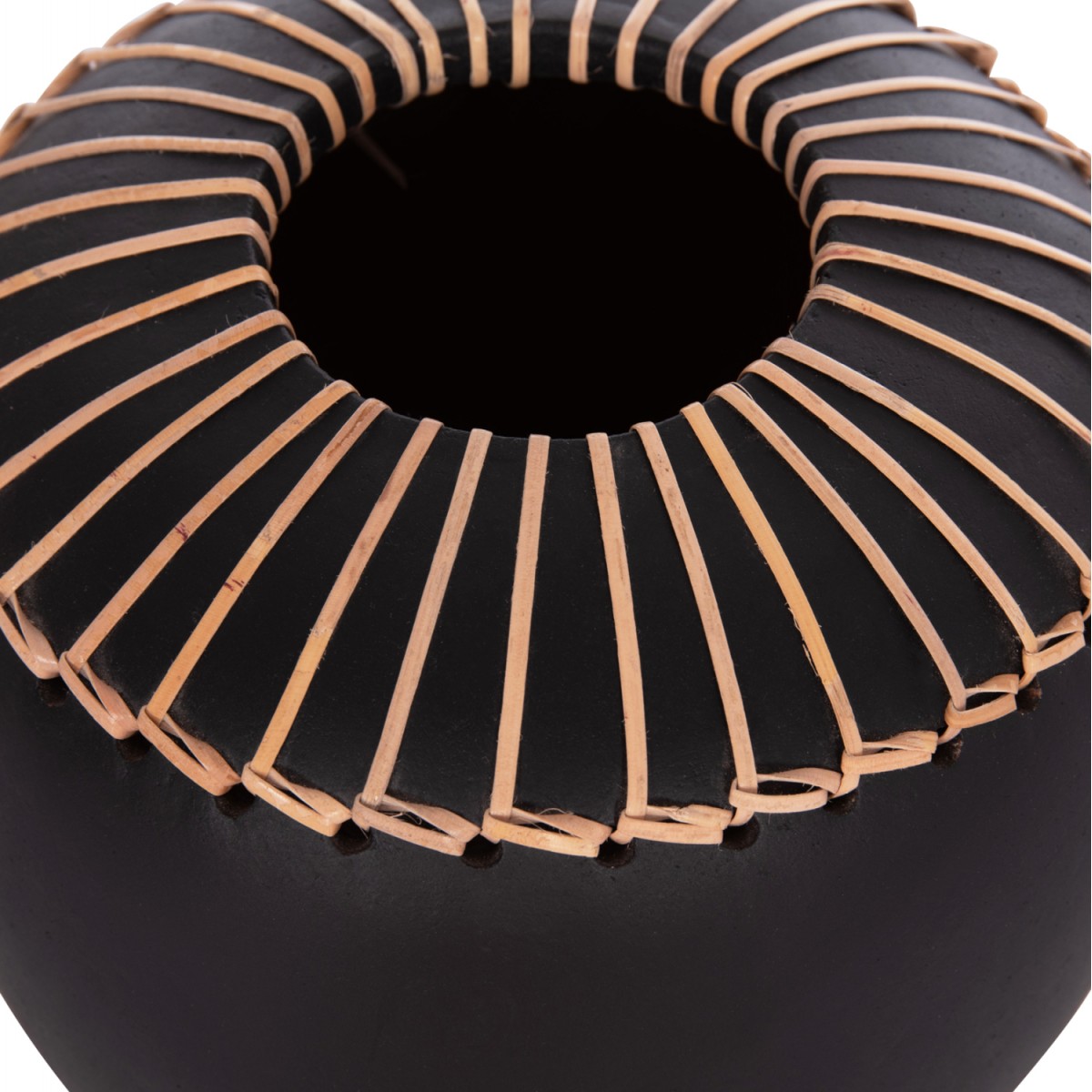 ΕΠΙΤΡΑΠΕΖΙΟ ΔΙΑΚΟΣΜΗΤΙΚΟ ΒΑΖΟ LENNOX HM4675.01L TΕΡΑΚΟΤΑ ΣΕ ΜΑΥΡΟ--Φ22x20Υεκ.