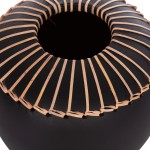 ΕΠΙΤΡΑΠΕΖΙΟ ΔΙΑΚΟΣΜΗΤΙΚΟ ΒΑΖΟ LENNOX HM4675.01L TΕΡΑΚΟΤΑ ΣΕ ΜΑΥΡΟ--Φ22x20Υεκ.