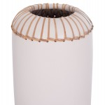 ΕΠΙΤΡΑΠΕΖΙΟ ΔΙΑΚΟΣΜΗΤΙΚΟ ΒΑΖΟ LENNOX HM4675.02S TΕΡΑΚΟΤΑ ΣΕ ΛΕΥΚΟ--Φ18x33Υεκ.