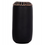 ΕΠΙΤΡΑΠΕΖΙΟ ΔΙΑΚΟΣΜΗΤΙΚΟ ΒΑΖΟ LENNOX HM4675.01S TΕΡΑΚΟΤΑ ΣΕ ΜΑΥΡΟ--Φ18x33Υεκ.