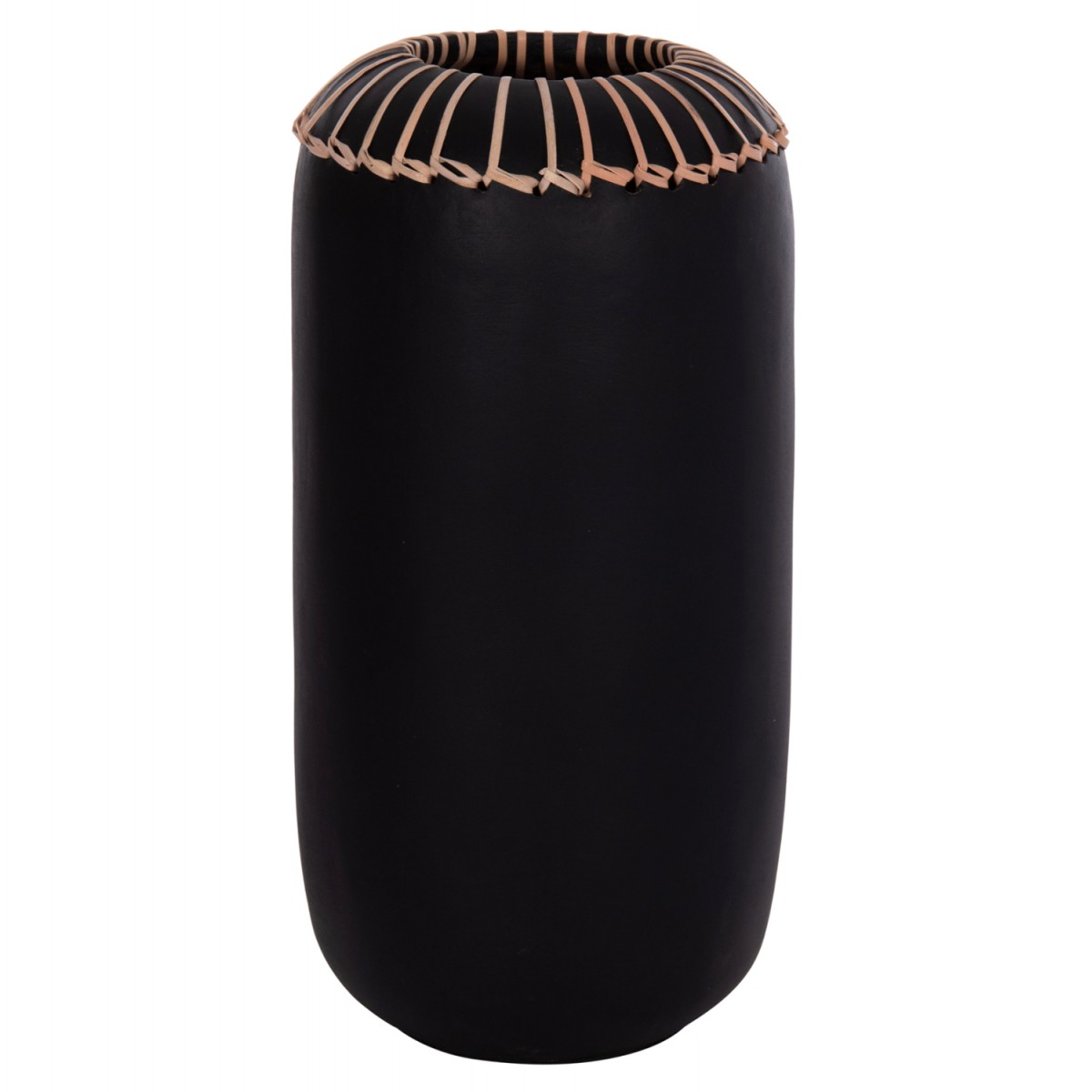 ΕΠΙΤΡΑΠΕΖΙΟ ΔΙΑΚΟΣΜΗΤΙΚΟ ΒΑΖΟ LENNOX HM4675.01S TΕΡΑΚΟΤΑ ΣΕ ΜΑΥΡΟ--Φ18x33Υεκ.