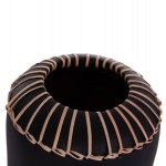 ΕΠΙΤΡΑΠΕΖΙΟ ΔΙΑΚΟΣΜΗΤΙΚΟ ΒΑΖΟ LENNOX HM4675.01S TΕΡΑΚΟΤΑ ΣΕ ΜΑΥΡΟ--Φ18x33Υεκ.