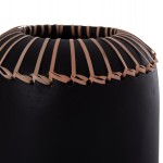 ΕΠΙΤΡΑΠΕΖΙΟ ΔΙΑΚΟΣΜΗΤΙΚΟ ΒΑΖΟ LENNOX HM4675.01S TΕΡΑΚΟΤΑ ΣΕ ΜΑΥΡΟ--Φ18x33Υεκ.