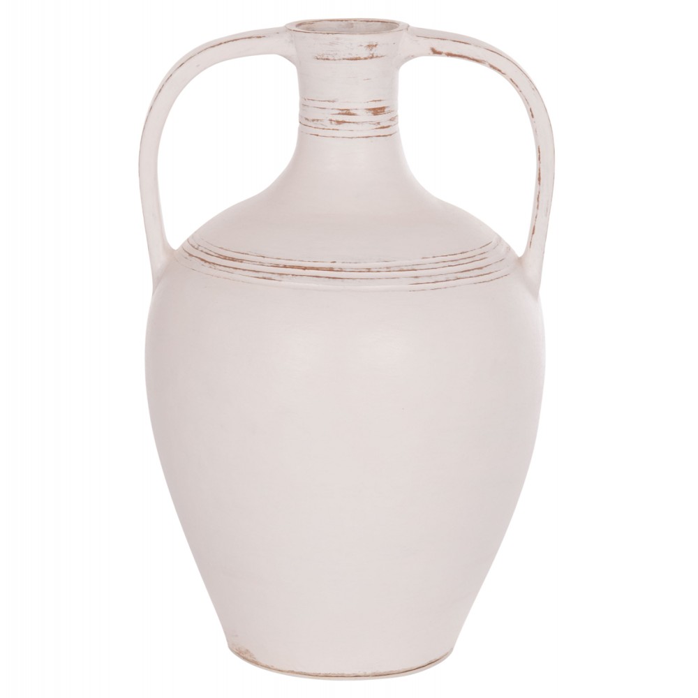 ΔΙΑΚΟΣΜΗΤΙΚΟΣ ΑΜΦΟΡΕΑΣ FEAX HM4676.02L ΛΕΥΚΗ ΤΕΡΑΚΟΤΑ--35x35x58Υεκ.