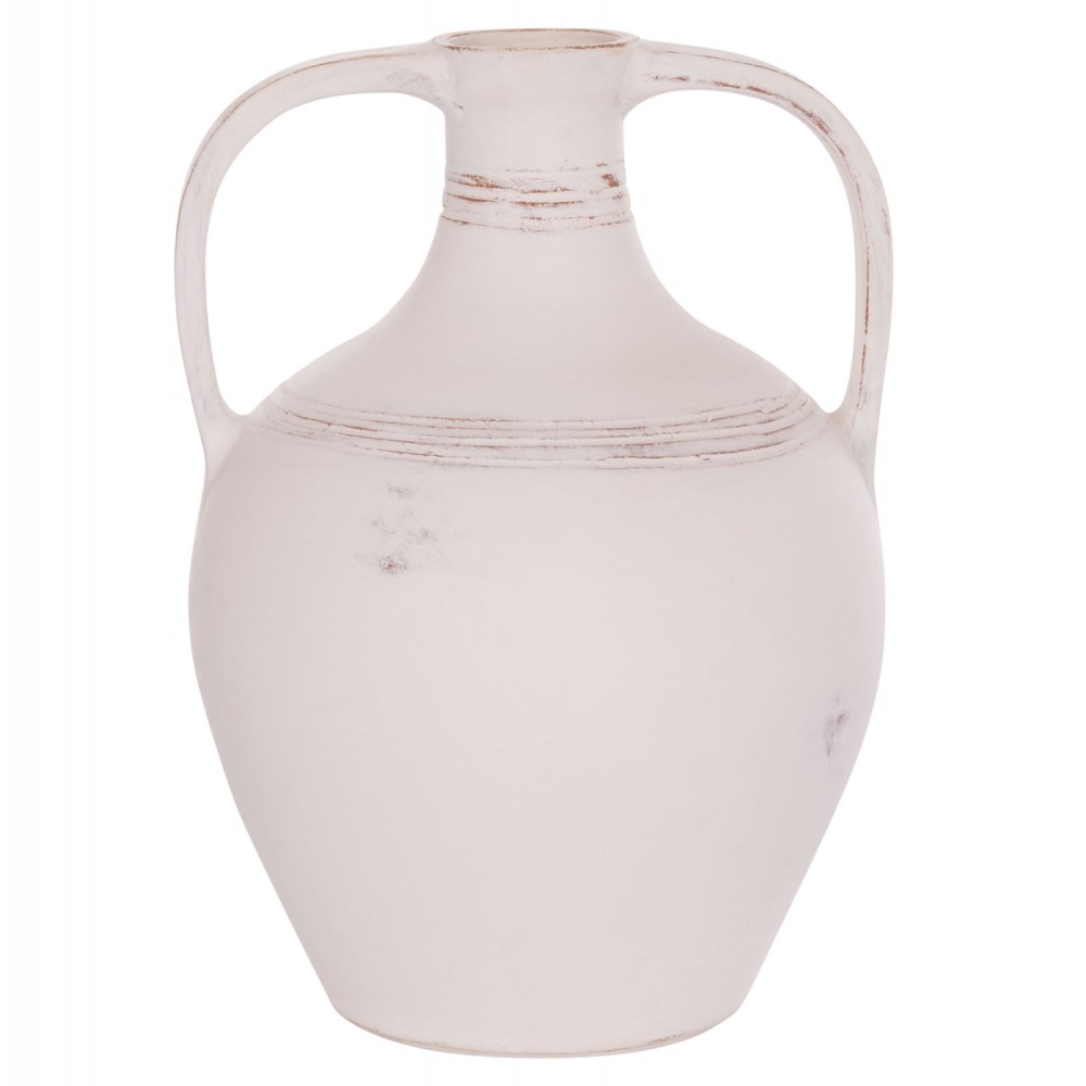 ΔΙΑΚΟΣΜΗΤΙΚΟΣ ΑΜΦΟΡΕΑΣ FEAX HM4676.02S ΛΕΥΚΗ ΤΕΡΑΚΟΤΑ--35x35x48Υεκ.