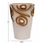 ΕΠΙΤΡΑΠΕΖΙΟ ΔΙΑΚΟΣΜΗΤΙΚΟ ΒΑΖΟ DEAN HM4677.02S ΤΕΡΑΚΟΤΑ ΣΕ ΚΡΕΜ--Φ19x25Υεκ.