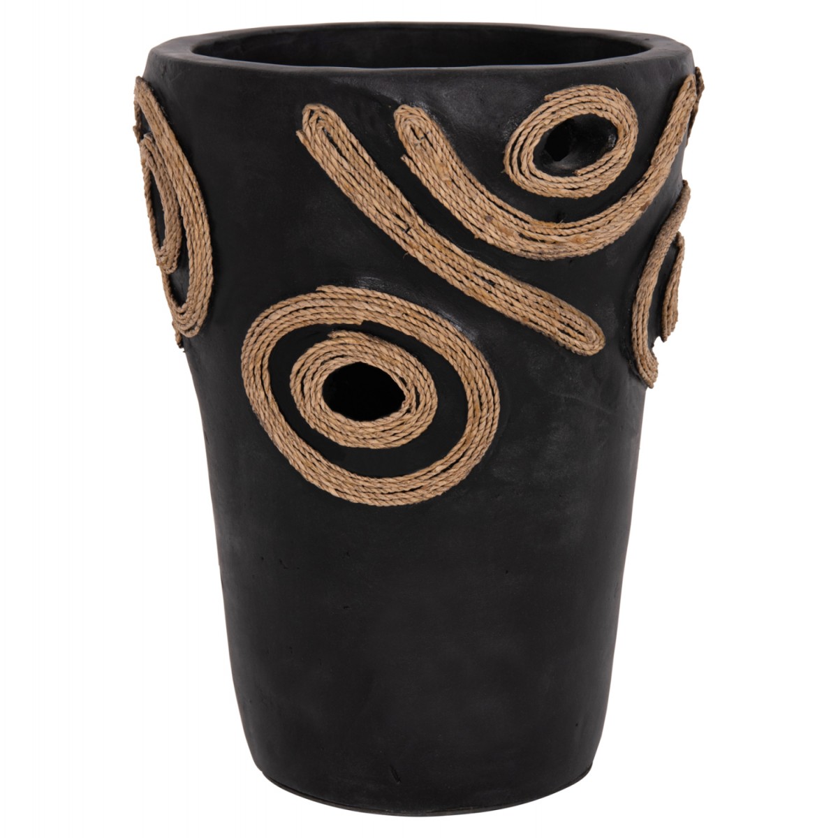 ΕΠΙΤΡΑΠΕΖΙΟ ΔΙΑΚΟΣΜΗΤΙΚΟ ΒΑΖΟ DEAN HM4677.01S ΤΕΡΑΚΟΤΑ ΣΕ ΜΑΥΡΟ--Φ19x25Υεκ.