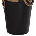 ΕΠΙΤΡΑΠΕΖΙΟ ΔΙΑΚΟΣΜΗΤΙΚΟ ΒΑΖΟ DEAN HM4677.01S ΤΕΡΑΚΟΤΑ ΣΕ ΜΑΥΡΟ--Φ19x25Υεκ.