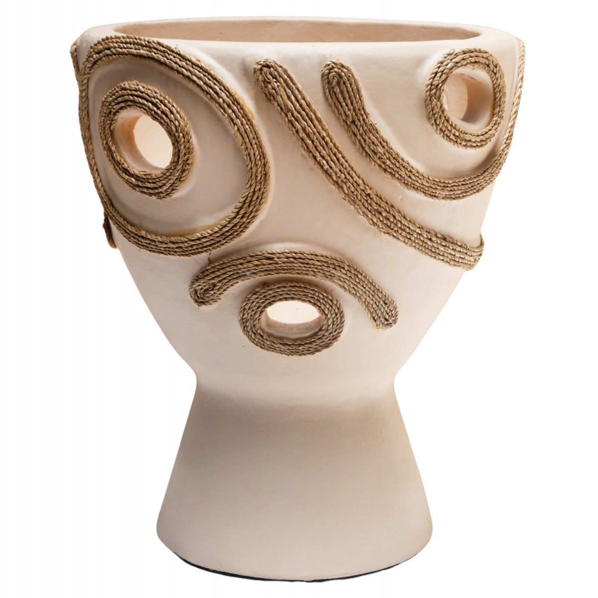 ΕΠΙΤΡΑΠΕΖΙΟ ΔΙΑΚΟΣΜΗΤΙΚΟ ΒΑΖΟ DEAN HM4678.02 ΤΕΡΑΚΟΤΑ ΣΕ ΚΡΕΜ--Φ23x29Υεκ.