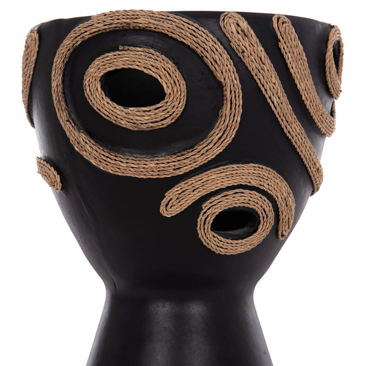 ΕΠΙΤΡΑΠΕΖΙΟ ΔΙΑΚΟΣΜΗΤΙΚΟ ΒΑΖΟ DEAN HM4678.01 ΤΕΡΑΚΟΤΑ ΣΕ ΜΑΥΡΟ--Φ23x29Υεκ.