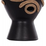 ΕΠΙΤΡΑΠΕΖΙΟ ΔΙΑΚΟΣΜΗΤΙΚΟ ΒΑΖΟ DEAN HM4678.01 ΤΕΡΑΚΟΤΑ ΣΕ ΜΑΥΡΟ--Φ23x29Υεκ.