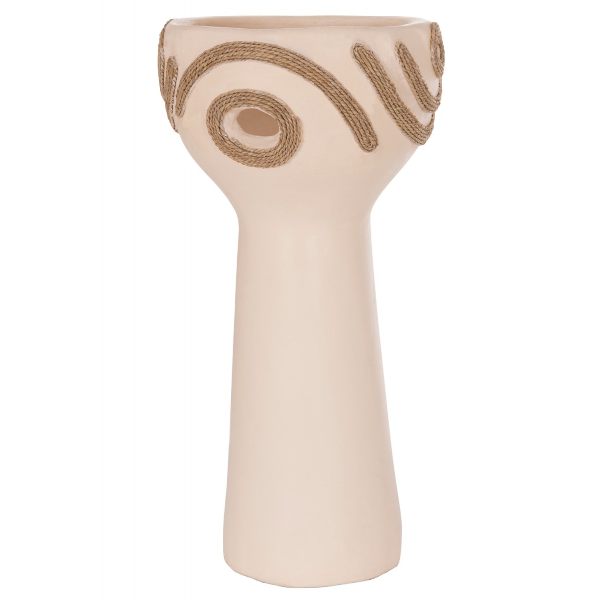 ΕΠΙΤΡΑΠΕΖΙΟ ΔΙΑΚΟΣΜΗΤΙΚΟ DEAN HM4679.02 ΚΡΕΜ ΤΕΡΑΚΟΤΑ & ΣΧΟΙΝΙ AGEL Φ18x35Υεκ