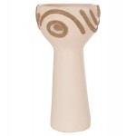 ΕΠΙΤΡΑΠΕΖΙΟ ΔΙΑΚΟΣΜΗΤΙΚΟ DEAN HM4679.02 ΚΡΕΜ ΤΕΡΑΚΟΤΑ & ΣΧΟΙΝΙ AGEL Φ18x35Υεκ