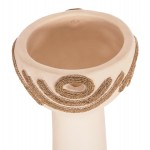 ΕΠΙΤΡΑΠΕΖΙΟ ΔΙΑΚΟΣΜΗΤΙΚΟ DEAN HM4679.02 ΚΡΕΜ ΤΕΡΑΚΟΤΑ & ΣΧΟΙΝΙ AGEL Φ18x35Υεκ