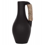 ΕΠΙΤΡΑΠΕΖΙΟ ΔΙΑΚΟΣΜΗΤΙΚΟ ΒΑΖΟ CAMMER HM4687.01L ΤΕΡΑΚΟΤΑ ΣΕ ΜΑΥΡΟ--Φ18x39Υεκ.