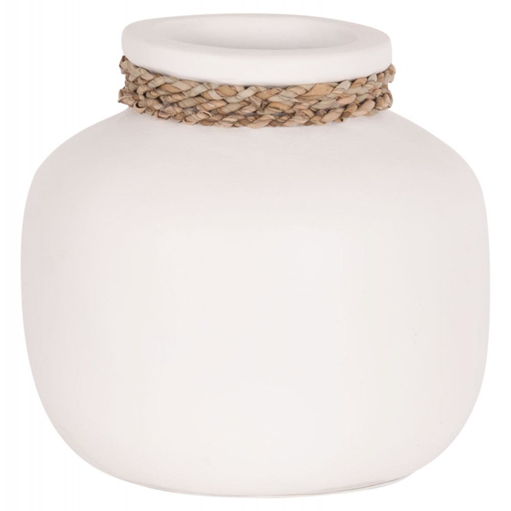 ΕΠΙΤΡΑΠΕΖΙΟ ΔΙΑΚΟΣΜΗΤΙΚΟ ΒΑΖΟ CAMMER HM4687.02S ΤΕΡΑΚΟΤΑ ΣΕ ΛΕΥΚΟ--Φ22x20Υεκ.