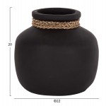 ΕΠΙΤΡΑΠΕΖΙΟ ΔΙΑΚΟΣΜΗΤΙΚΟ ΒΑΖΟ CAMMER HM4687.01S ΤΕΡΑΚΟΤΑ ΣΕ ΜΑΥΡΟ--Φ22x20Υεκ.