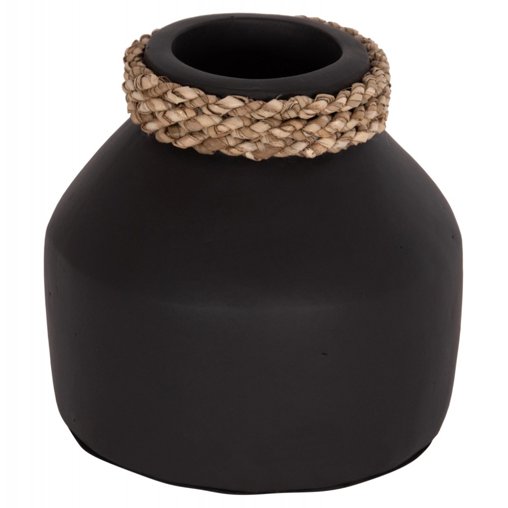 ΕΠΙΤΡΑΠΕΖΙΟ ΔΙΑΚΟΣΜΗΤΙΚΟ ΒΑΖΟ CAMMER HM4687.01XS ΤΕΡΑΚΟΤΑ ΣΕ ΜΑΥΡΟ--Φ16x15Υεκ.