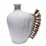 ΕΠΙΤΡΑΠΕΖΙΟ ΔΙΑΚΟΣΜΗΤΙΚΟ JEBB HM4689.02 ΛΕΥΚΗ ΤΕΡΑΚΟΤΑ & GRASS--23.5x16x33Υεκ.