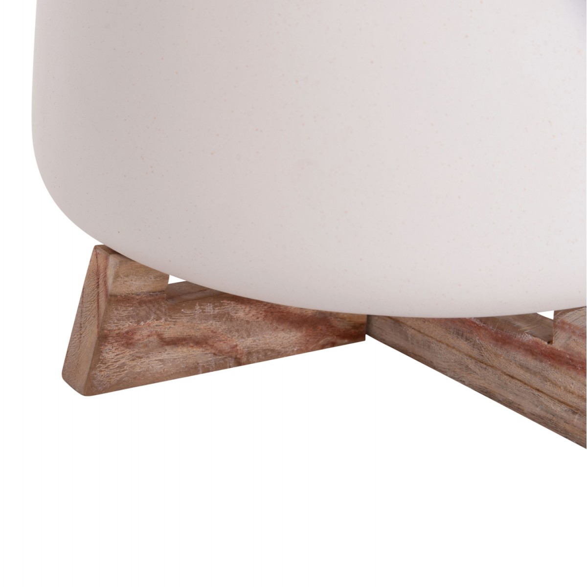 ΓΛΑΣΤΡΑ ΕΣ.ΧΩΡΟΥ FRELLO HM4674.02L ΛΕΥΚΟ FIBER CEMENT--TEAK ΒΑΣΗ 29x29x23,5Υεκ.