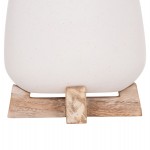 ΓΛΑΣΤΡΑ ΕΣ.ΧΩΡΟΥ FRELLO HM4674.02S ΛΕΥΚΟ FIBER CEMENT--TEAK ΒΑΣΗ 14,5x14,5x16Υεκ.