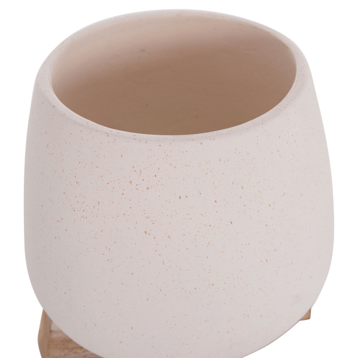 ΓΛΑΣΤΡΑ ΕΣ.ΧΩΡΟΥ FRELLO HM4674.02S ΛΕΥΚΟ FIBER CEMENT--TEAK ΒΑΣΗ 14,5x14,5x16Υεκ.