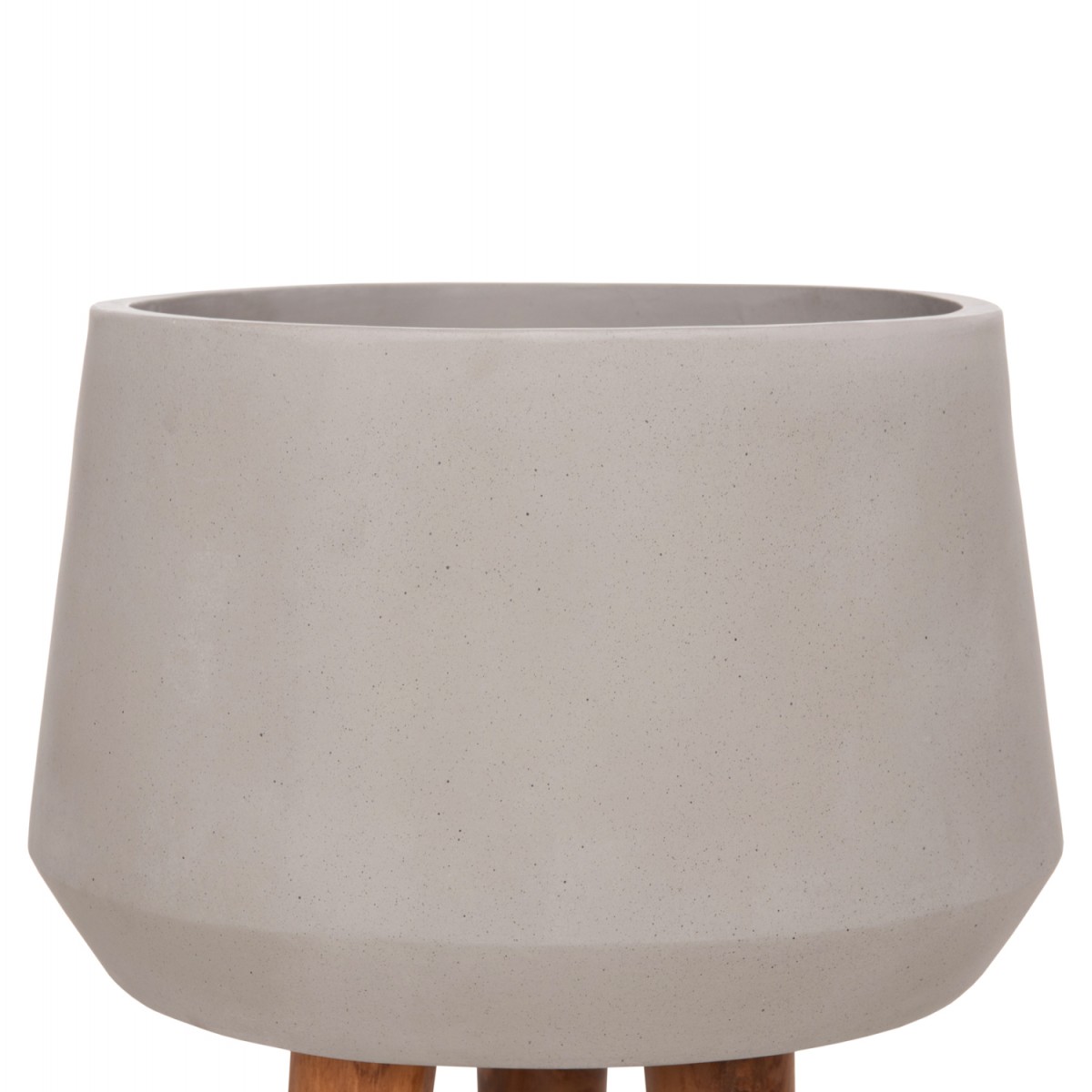 ΓΛΑΣΤΡΑ ΕΣΩΤ.ΧΩΡΟΥ QUAN HM4680.03L FIBER CEMENT ΓΚΡΙ--ΒΑΣΗ TEAK Φ38x62Υεκ