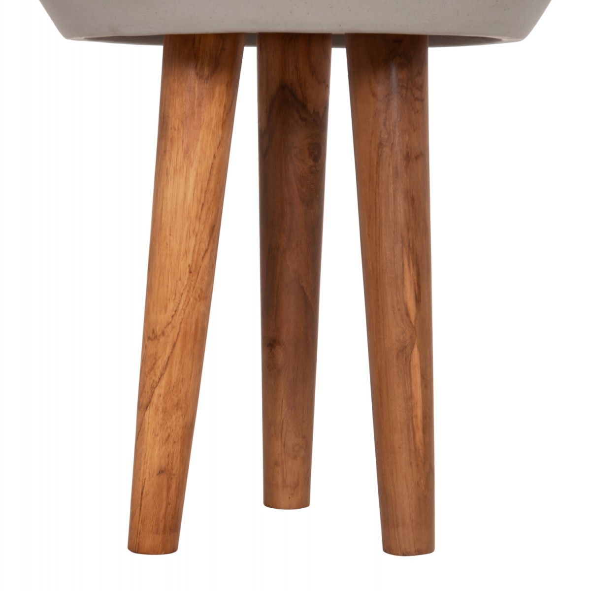 ΓΛΑΣΤΡΑ ΕΣΩΤ.ΧΩΡΟΥ QUAN HM4680.03L FIBER CEMENT ΓΚΡΙ--ΒΑΣΗ TEAK Φ38x62Υεκ