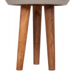 ΓΛΑΣΤΡΑ ΕΣΩΤ.ΧΩΡΟΥ QUAN HM4680.03L FIBER CEMENT ΓΚΡΙ--ΒΑΣΗ TEAK Φ38x62Υεκ