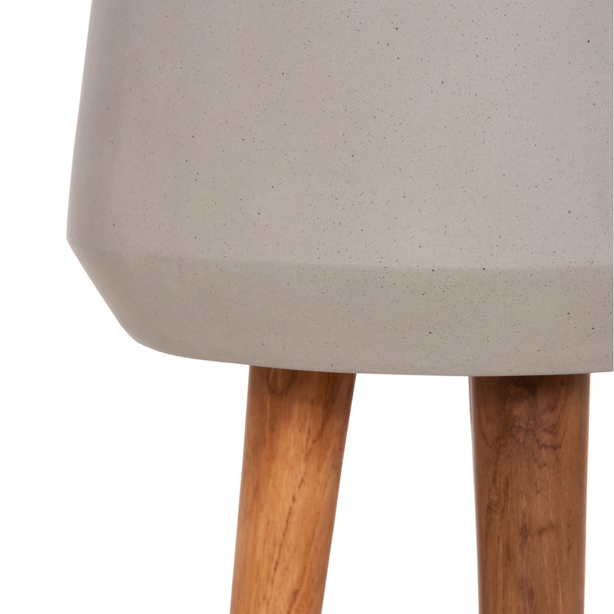 ΓΛΑΣΤΡΑ ΕΣΩΤ.ΧΩΡΟΥ QUAN HM4680.03L FIBER CEMENT ΓΚΡΙ--ΒΑΣΗ TEAK Φ38x62Υεκ