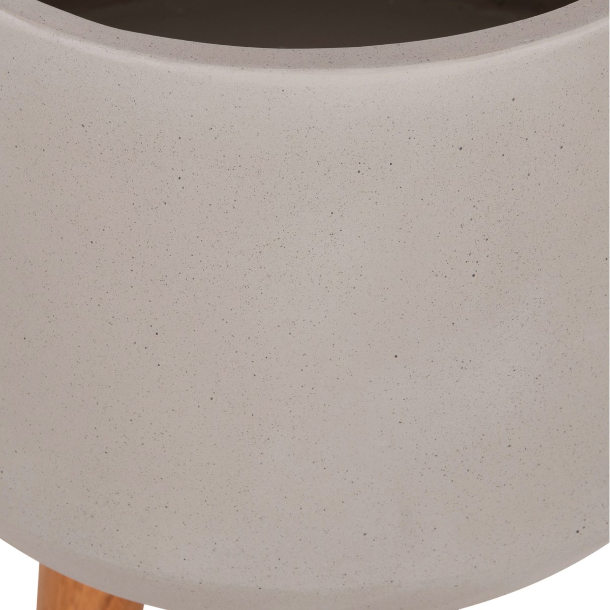 ΓΛΑΣΤΡΑ ΕΣΩΤ.ΧΩΡΟΥ QUAN HM4680.03L FIBER CEMENT ΓΚΡΙ--ΒΑΣΗ TEAK Φ38x62Υεκ