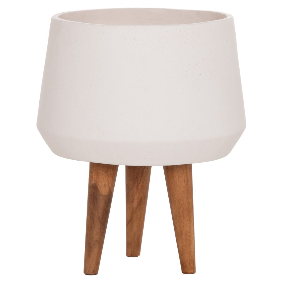 ΓΛΑΣΤΡΑ ΕΣΩΤ.ΧΩΡΟΥ QUAN HM4680.02M FIBER CEMENT ΛΕΥΚΟ--ΒΑΣΗ TEAK Φ35x50Υεκ