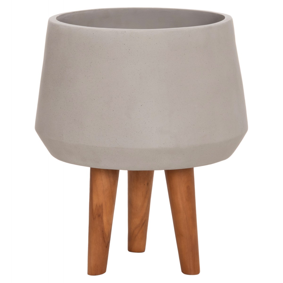 ΓΛΑΣΤΡΑ ΕΣΩΤ.ΧΩΡΟΥ QUAN HM4680.03M FIBER CEMENT ΓΚΡΙ--ΒΑΣΗ TEAK Φ35x50Υεκ