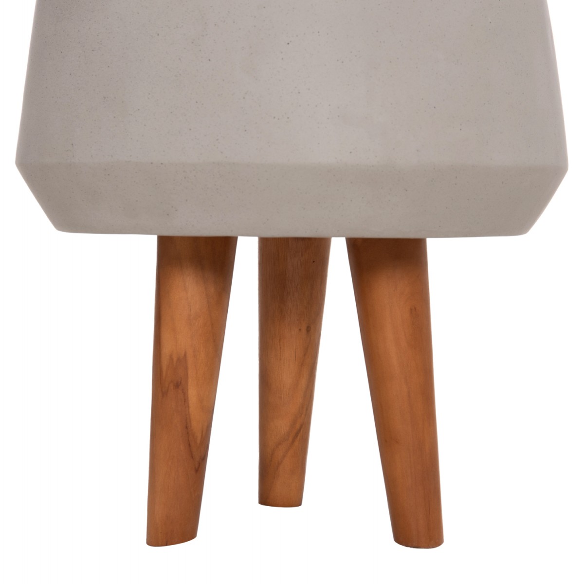 ΓΛΑΣΤΡΑ ΕΣΩΤ.ΧΩΡΟΥ QUAN HM4680.03M FIBER CEMENT ΓΚΡΙ--ΒΑΣΗ TEAK Φ35x50Υεκ