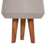 ΓΛΑΣΤΡΑ ΕΣΩΤ.ΧΩΡΟΥ QUAN HM4680.03M FIBER CEMENT ΓΚΡΙ--ΒΑΣΗ TEAK Φ35x50Υεκ