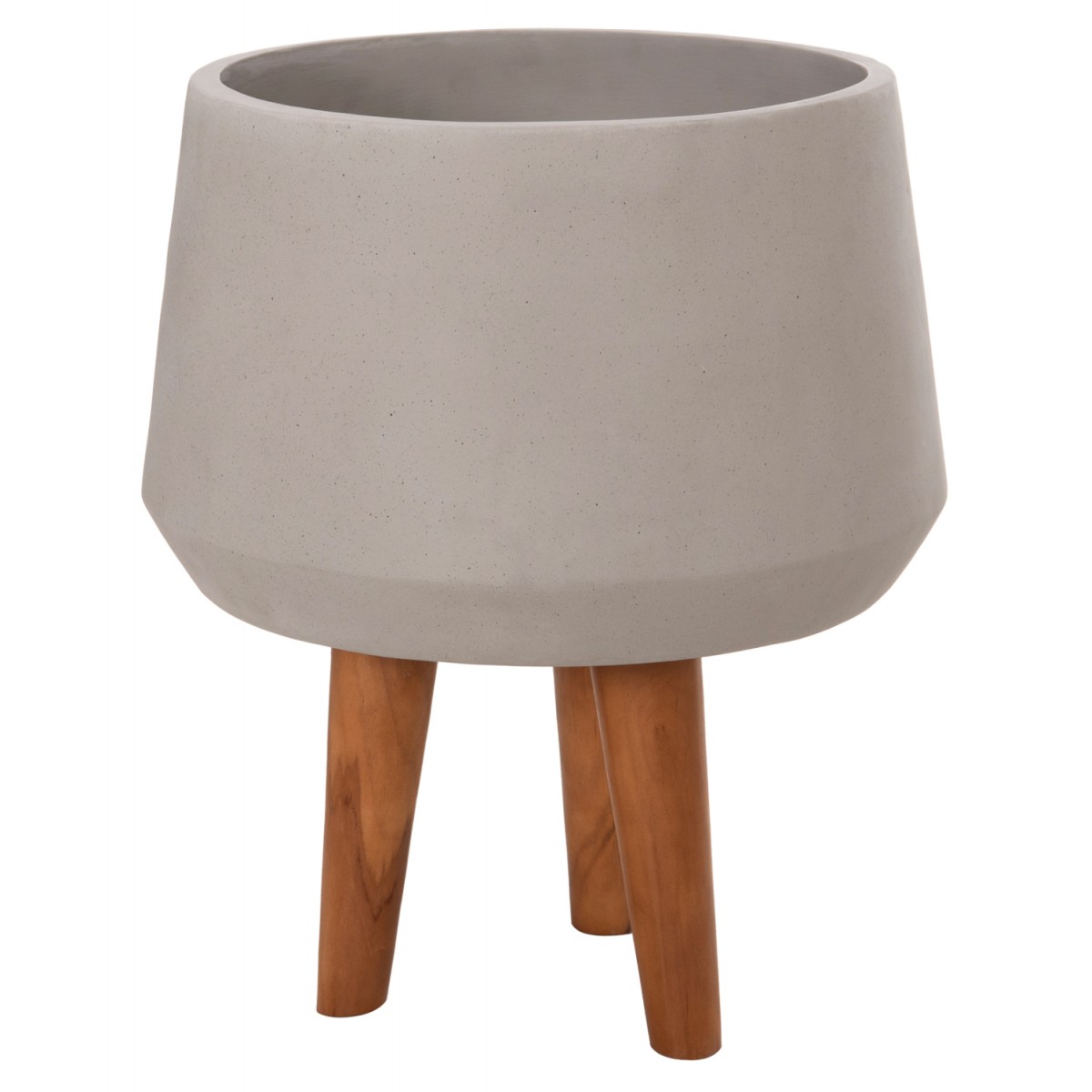 ΓΛΑΣΤΡΑ ΕΣΩΤ.ΧΩΡΟΥ QUAN HM4680.03M FIBER CEMENT ΓΚΡΙ--ΒΑΣΗ TEAK Φ35x50Υεκ