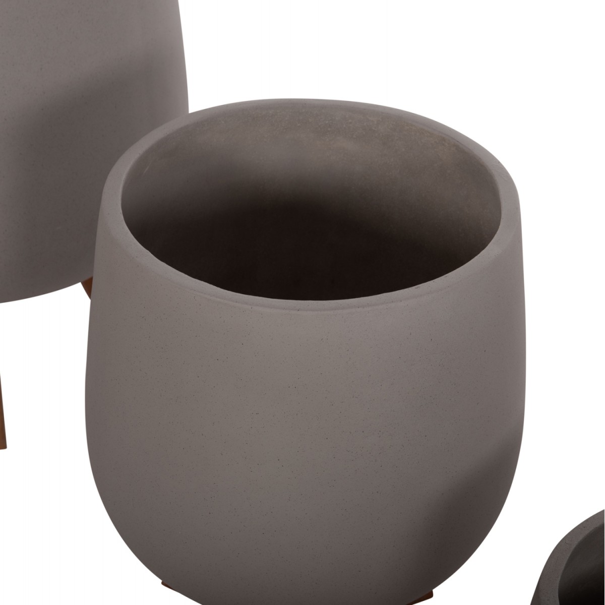 ΣΕΤ 3 ΓΛΑΣΤΡΕΣ ΜΕ TEAK ΒΑΣΕΙΣ TRYLL HM4681.03 FIBER CEMENT--ΓΚΡΙ