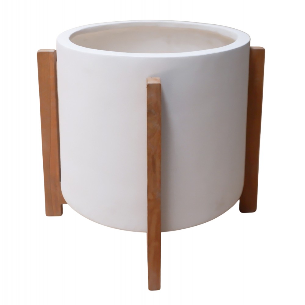 ΓΛΑΣΤΡΑ ΕΣΩΤ.ΧΩΡΟΥ HOFF HM4682.02M FIBER CEMENT ΛΕΥΚΟ-TEAK ΒΑΣΗ Φ39x40Υεκ