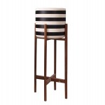 ΓΛΑΣΤΡΑ-ΚΑΣΠΟ ΕΣΩΤ.ΧΩΡΟΥ RENTIL HM4683L FIBER CEMENT ΛΕΥΚΟ/ΜΑΥΡΟ--ΒΑΣΗ TEAK Φ25x65Υεκ