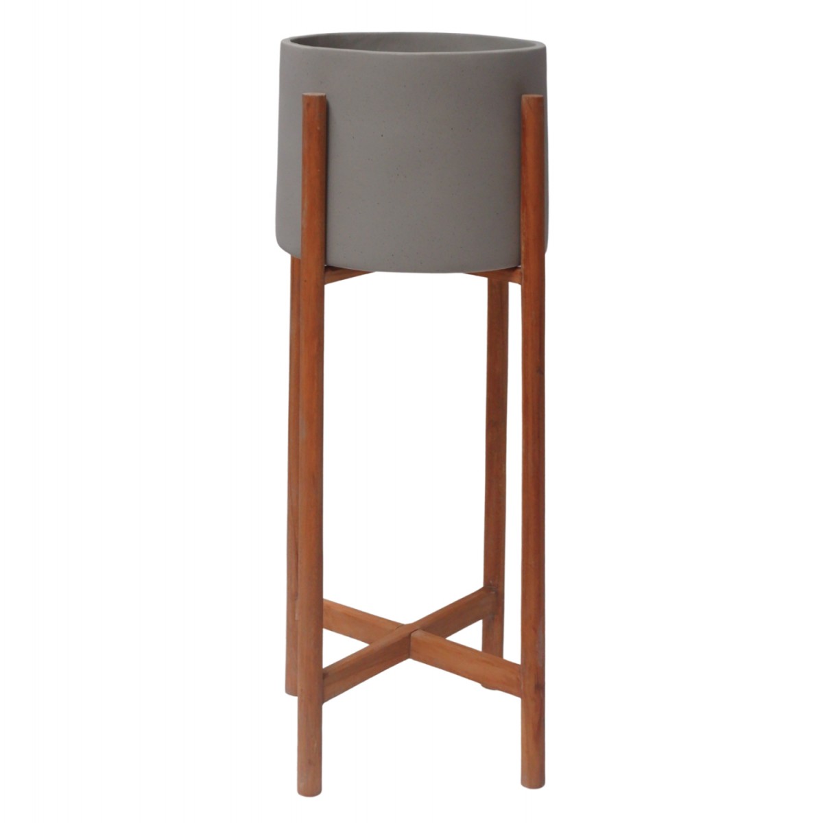 ΓΛΑΣΤΡΑ ΕΣΩΤ.ΧΩΡΟΥ RENTIL HM4684.03L FIBER CEMENT ΧΡΩΜΑ ΓΚΡΙ--ΒΑΣΗ TEAK Φ25x65Υ